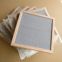 Tableaux d'affichage en feutre et plastique avec cadre en chêne, personnalisables, anti-vent, pour lettres et formes publicitaires sur mesure – Vente chaude OEM