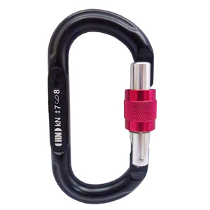 Super O Type 25KN Screw Lock For Wild Sports Aluminum Carabiner - Product Image 1