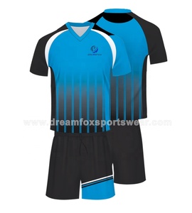 Premium bleu ciel maillot de football <span class=keywords><strong>kit</strong></span> mis ton nom couper et coudre maillot de foot dropship conception de football - Product Image 6