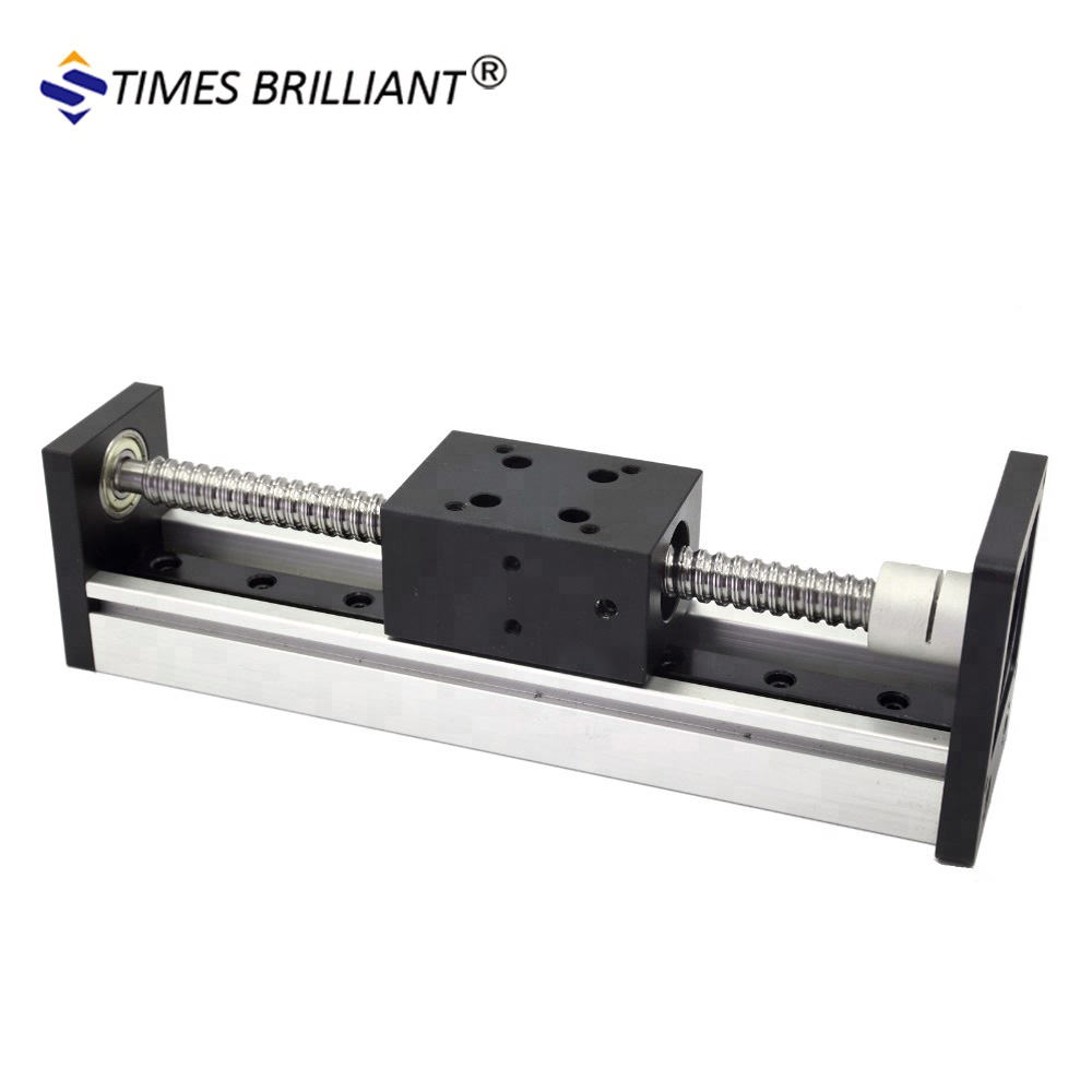 Компактный Ход 100 мм по низкой цене моторизованный шариковый винт линейная направляющая рельса для резки или 3d принтера cnc линейная направляющая движения