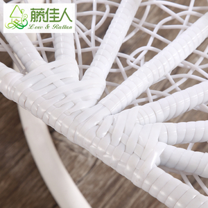 새둥지 정원 마당 라탄 더블 러브 시트 스윙 행잉 체어 - Product Image 4