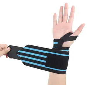 สายรัดข้อมือไนลอนนีโอพรีนสำหรับยกน้ำหนักการฝึกออกกำลังกายแบบยกน้ำหนัก-แบบจำลอง # HW-04 - Product Image 1