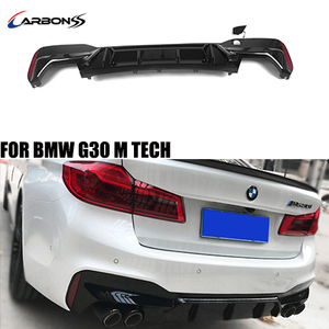 5 <span class=keywords><strong>series</strong></span> G30 m sports ABS-difusor de parachoques trasero, color negro brillante, para BMW 2017 + - Product Image 2