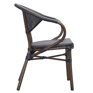 Giá Rẻ Hiện Đại Patio Cafe Wicker 5 Mảnh Ăn Đặt Đồ Nội Thất Ngoài Trời Vườn Hiên Mây Nhôm Bảng Và 4 Chỗ Ngồi Ghế - Product Image 3