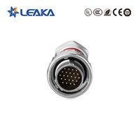 Harga Pabrik Cnlinko DH24 Konektor Listrik Bundar Logam Tahan Air IP67 24Pin Kabel Listrik Las Steker Jantan Soket Betina