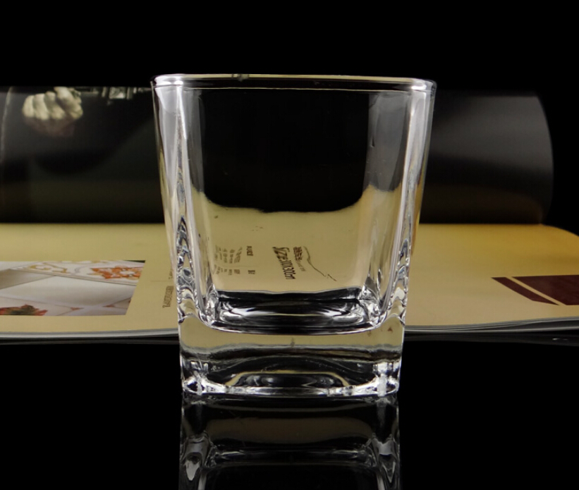 Factory direct supply square whiskey glass cup