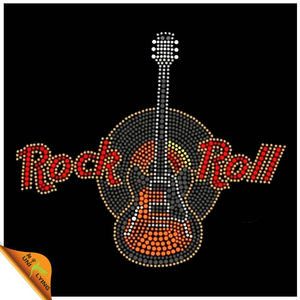 <span class=keywords><strong>Rock</strong></span> roll guitare hotfix strass motif - Product Image 1