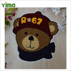 Miếng vá sang trọng cho trẻ em quần áo thời trang gấu khăn ĐÍNH THÊU Chenille đính Fluff các bản vá lỗi - Product Image 2