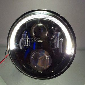Atubeix ไฟหน้า LED 7นิ้วพร้อมแหวน Halo,ชุด DRL สีขาวสำหรับมอเตอร์ไซค์ Lada <span class=keywords><strong>Niva</strong></span> 4X4 Suzuki Samurai - Product Image 2