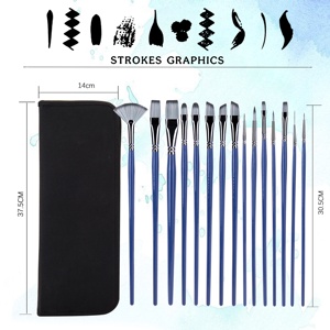 15 pz Artista Pittura Pennelli Set Professionale di Arte Pennello Per <span class=keywords><strong>Artisti</strong></span> Pittore Pittura - Product Image 6