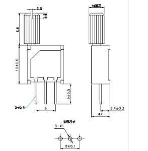 8mm Vàng núm <span class=keywords><strong>3296W</strong></span> Chiết - Product Image 3