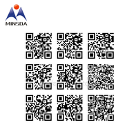 Étiquette adhésive en papier imperméable personnalisée MINSDA avec code QR et conception de logo personnalisée