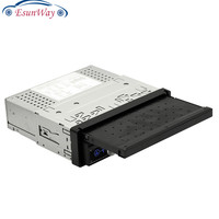 EsunWay-Reproductor de MP5 para coche, Radio retráctil de 7 pulgadas con pantalla táctil HD, estéreo, multimedia, 1Din, RDS, FM, AM, USB, AUX, FM