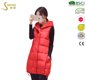<span class=keywords><strong>Mujer</strong></span> invierno slender fake down <span class=keywords><strong>chaleco</strong></span> <span class=keywords><strong>acolchado</strong></span> con capucha - Product Image 2
