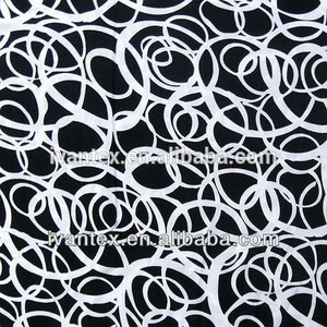 Blanco <span class=keywords><strong>y</strong></span> negro mujeres moda tejido de punto de poliéster <span class=keywords><strong>spandex</strong></span> tela - Product Image 6