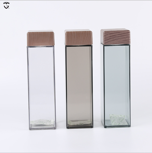 Bottiglia d'Acqua in Plastica da 500ML con Coperchio Quadrato, Bottiglia d'Acqua con Coperchio in <span class=keywords><strong>Bambù</strong></span> all'Ingrosso - Product Image 3