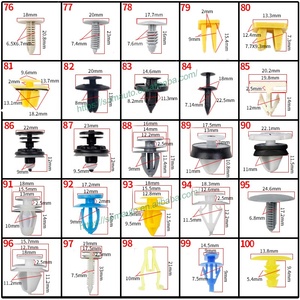 Auto Clips De Retenue 8mm Poussoir Anti-éclaboussures <span class=keywords><strong>Corps</strong></span> Panneau Clip F3LY-14570-B - Product Image 3