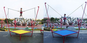 Équipement d'étéropatnage Euro intéressant pour enfants, en acier, taille 2x2x4m, marque <span class=keywords><strong>KALUEN</strong></span> - Product Image 3