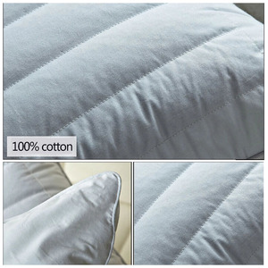 <span class=keywords><strong>Almohada</strong></span> de algodón antiácaros 200TC con relleno de <span class=keywords><strong>fibra</strong></span> de poliéster ropa de cama de calidad con patrón sólido para soporte para el cuello - Product Image 4