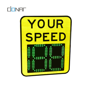 Năng Lượng Mặt Trời Giao Thông Ngoài Trời <span class=keywords><strong>LED</strong></span> Dấu Hiệu Giới Hạn Tốc Độ Radar - Product Image 1