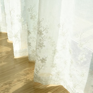 <span class=keywords><strong>Tende</strong></span> in Tulle Voile di Alta Qualità <span class=keywords><strong>con</strong></span> Ricamo Floreale Bianco, Stile Europeo, per Camera da Letto e Soggiorno - Product Image 3