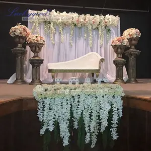 LFB511 חתונה רקע תליית פרח חתונה שלב קישוט פרח סיטונאי