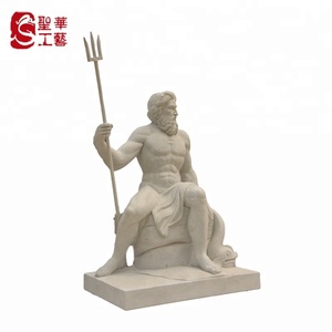 Estatuas de mármol griego de <span class=keywords><strong>Poseidón</strong></span>, tamaño natural, para Decoración - Product Image 2