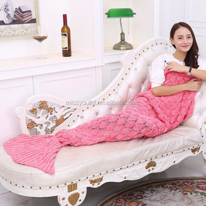 Nuovo Prodotto Tessile Handmade Adulto Mermaid Tail Coperta per la Vendita - Product Image 5