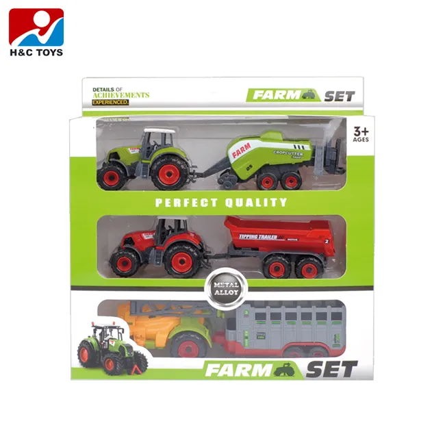 Новинка Детские игрушки ферма набор из металла грузовик модель игрушки HC391663