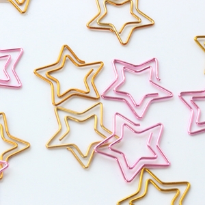 Nuevo diseño de estrella Metal Oficina Escuela Clips de papel/marcapáginas <span class=keywords><strong>Papelería</strong></span> 12 unids/caja - Product Image 2