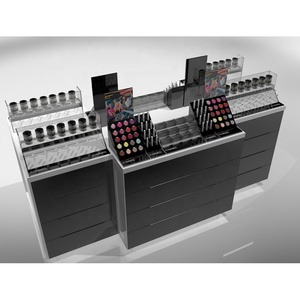 LUX ที่กำหนดเองที่มีคุณภาพสูงสีดำเครื่องสำอางเรือแจวที่มียืนแสดงคริลิค - Product Image 1