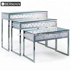 KHÁCH SẠN Tiệc Thiết Bị Vòng Folding <span class=keywords><strong>Led</strong></span> <span class=keywords><strong>Acrylic</strong></span> Nhà Hàng Buffet Bảng Trung Quốc, Bàn Cho Đám Cưới Và Sự Kiện - Product Image 2