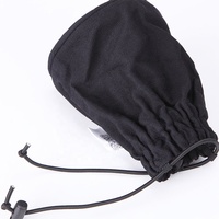Diffuseur portable en nylon noir à mailles ondulées pour cheveux bouclés, compatible avec tous les sèche-cheveux