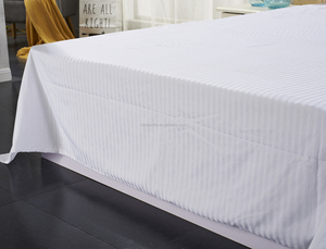 Factory Wholesale Poly <strong>Cotton</strong> Queen Size White Hotel <strong>200</strong> <strong>Thread</strong> <strong>Count</strong> <strong>Percale</strong> Fitted <strong>Sheet</strong> - Product Image 4