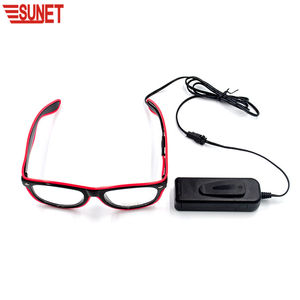 Vente flash - Lunettes LED clignotantes SUNJET rechargeables/à piles, personnalisées pour les fêtes, les pubs, les festivals de musique - Product Image 2