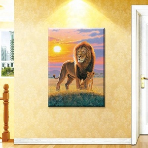 El más nuevo diseño decoración León moderno pinturas al óleo <span class=keywords><strong>del</strong></span> <span class=keywords><strong>arte</strong></span> - Product Image 2