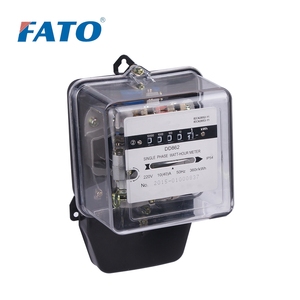 Compteurs d'énergie FATO DD862-4 monophasés, deux/trois fils, panneau frontal, enregistrement des heures de consommation, compteur d'énergie - Product Image 2