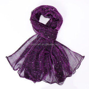 La migliore vendita donna musulmana pianura Tudung estate Lurex Gitter sciarpa stropicciata <span class=keywords><strong>scialle</strong></span> Hijab in viscosa luccicante - Product Image 3