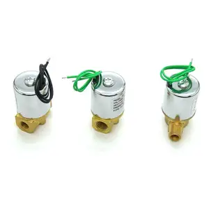 Fast acting 12v diesel fuel brass solenoid valve