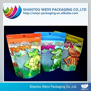 Logo personnalisé Imprimé Sac En Plastique Pour Bonbon Sucette Sucrerie Wrapper Emballage Quad Scellé ziploc alimentaire sacs - Product Image 3