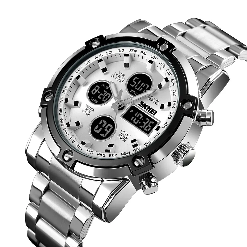 SKMEI New Model 1389 3ATM Water Resistant Stainless Steel Watch Mens Fashion Wristwatch