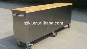 HYXION 96Inch Thép Không Gỉ Công Cụ Ngực/Con Lăn Tủ Với 24 Ngăn Kéo/Thép Không Gỉ - Product Image 6