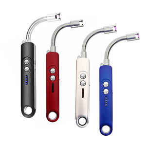 Phong Cách Sang Trọng Điện Nhẹ Hơn Windproof Flameless Nhà Bếp Nến Nhẹ Hơn Với Thiết Kế Vòng Cung - Product Image 4