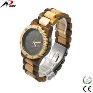 Montre en bois de bambou naturel pour homme, jouet artisanal fait à la main, usine - Product Image 3