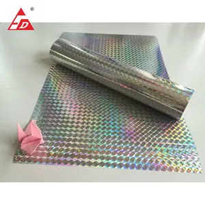 Self Adhesive PVC 3d Hologram Laser Label Film Vinyl Paper Sheet Roll