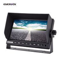 Monitor LCD TFT AHD de 7 Pulgadas para Automóvil, con Línea de Estacionamiento, Resolución de 1024x600, Pantalla Táctil, GPS Integrado, 1 Año de Garantía