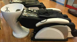 Güzellik kuaför saç yıkama koltuğu/elektrikli masajlı saç yıkama koltuğu şampuan kase sandalye/geri yıkama ünitesi - Product Image 5