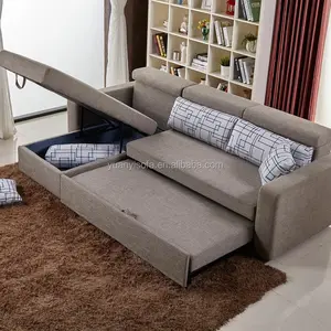 Góc Điều Chỉnh Chức Năng Gấp Sofa Giường, Đa Năng Vải Góc Sofa Giường Với Lưu Trữ YB2231