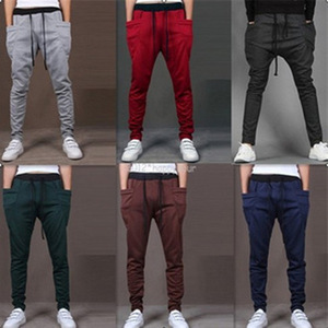 Manera de los hombres coreanos <span class=keywords><strong>pantalones</strong></span> <span class=keywords><strong>Haren</strong></span> Pasarela <span class=keywords><strong>pantalones</strong></span> <span class=keywords><strong>pantalones</strong></span> deportivos al por mayor - Product Image 1