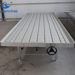 Multi-Span industrial Agricultural Greenhouses Type and plastic coated Cover Material farming growing greenhouse benches